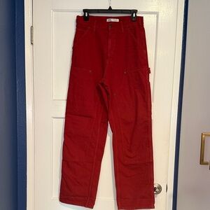 Zara Red Men's Cargo Pants
